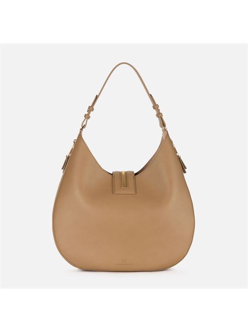 Borsa hobo grande in materiale effetto pelle con zip ELISABETTA FRANCHI | BS75A47E247E2032